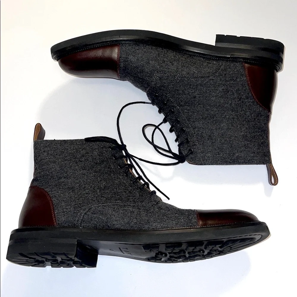 Taft The Jack Boot in Grey Oxblood